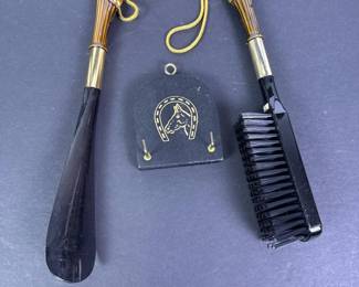 158 equestrianhorseheadhandleshoehorns