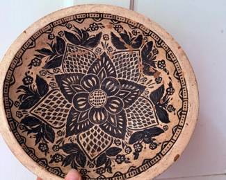 110 handcraftedfolkartwoodenbowl