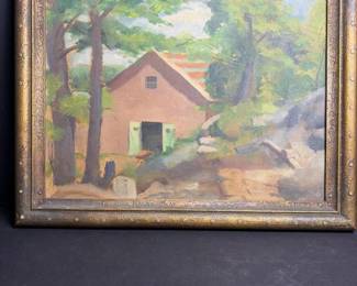 267 landscapepaintinginornategiltframe