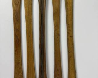 254 vintagewoodenweavingyarnbobbinsors