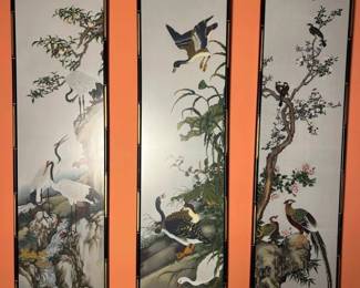 031 framedasianstylebirdandfloraltexti