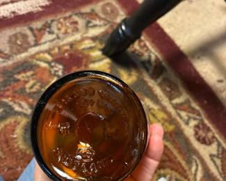 129 scottishamberglassbottleswithtalln