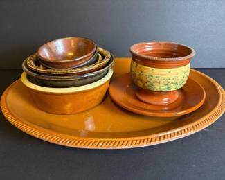 236 assortedovenproofstonewarebowlsandp