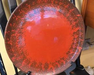 132 italianbelliniredandblackartbowl