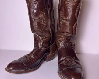 134 fryeleatherwesterncowboybootsbrown