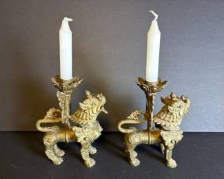 006 pairofasianstylebrassfoodogcandle