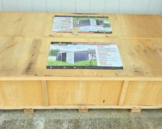 2026 LandHonor 11 x 19 Ft Metal Garage Shed LHR-MS1119B, Unused