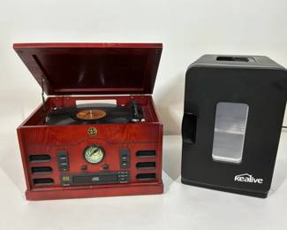 Electro Brand Record Player Stereo Kealive Mini Refrigerator