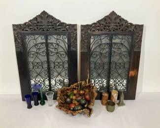 Carved Wood Mirrors Decorative Accessories