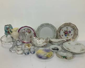 Floral Porcelain Glass Tableware