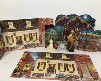 Christmas Nativity Colonial Village Displays
