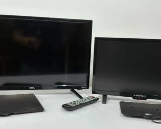 Onn Roku TV and Element TV with Antennas