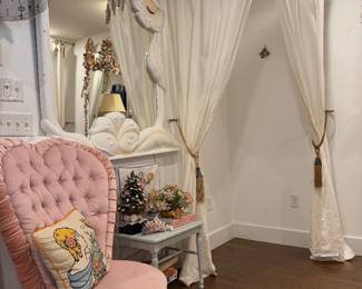 Vintage chairs and furnishings.