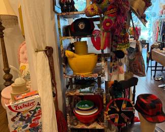 Vintage plastic fantastic items and accessories. 