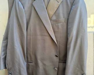 CT115Joseph Abboud Black ToneOnTone Stripe Tuxedo Suit