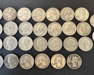 CT165VUS Washington Quarters Pre 1965 90 Silver 27  2 Bicentennial