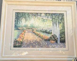 CT118Landscape Art Print Garden Pathway