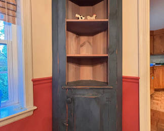 Lot 144: Country Chic Corner Cabinet