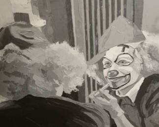 Lot 193: George Guzzi Acrylic on Canvas