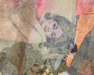Lot 107: George Guzzi Framed Multimedia Collage