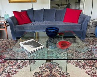 Lot 162: Essentials Blue Sofa