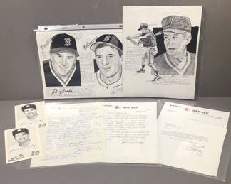 Lot 182: Johnny Pesky Memorabilia