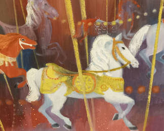 Lot 194: Carousel - Rita Guzzi Acrylic on Canvas