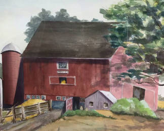 Lot 112: Eleanor Tietze Framed Watercolor