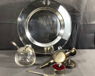 Lot 131: Vintage Sterling & Silverplate (30+ dwt)