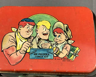 Lot 136: Vintage Joe Palooka Metal Lunch Box