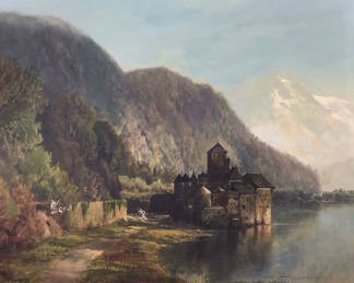 Lot 165: Antique Framed Paint on Canvas