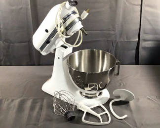 Lot 187: Kitchenaid KSM90WH Stand Mixer