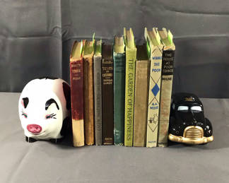 Lot 135: Vintage Books & Banks