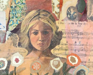 Lot 109: Fran - George Guzzi Framed Multimedia Collage