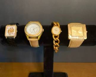 Ladies Watch Lot Terner, Monet, Queen of Diamonds Tank Wristwatch