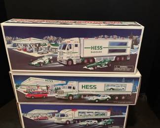 Hess Semi Trucks and Race Cars New in Box From 1992 to 2003 Lot 1