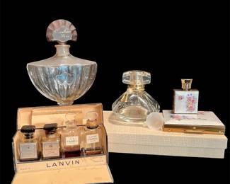 Empty Perfume Bottle Lot  Chanel, Lanvin, Guerlain, More