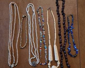 Earthy Necklaces  Stones, Seeds, and More