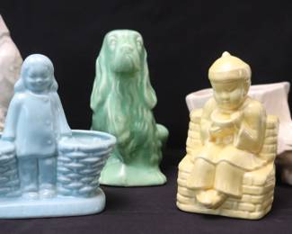 Collection Of Small Vintage Adorable Ceramic Planters