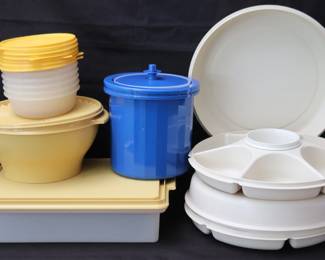 Collection Of Vintage Tupperware Plastic Containers
