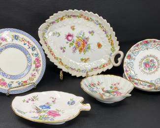 Floral and Gold-Tone China