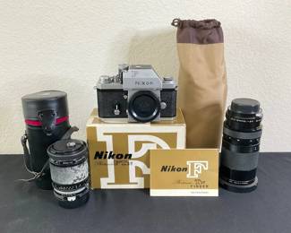 Nikon Photomic FTn Camera and Lenses