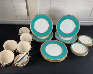 Turquoise Bone China