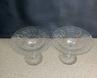 Crystal Pedestal Compote Stands