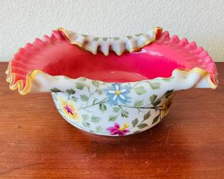 Vintage Glass Bride's Bowl