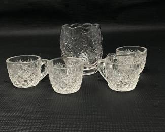 Miniature Pressed Glass Pieces