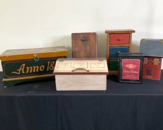 Painted Wooden Boxes