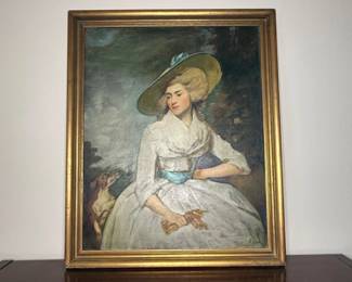 Reproduction of "Lady Anne Bingham" by Sir Joshua Reynolds