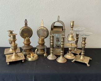 Oil Lamps and Candlesticks