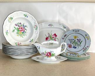 Spode and Luneville Dinnerware
